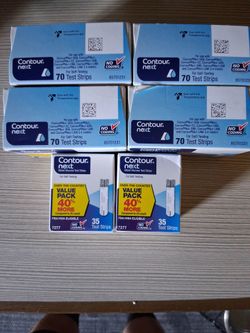 Contour next test strips.