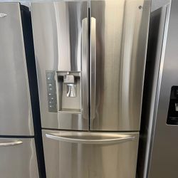 36” LG REFRIGERADOR COUNTER DEPTH FRIDGE HELADERA NEVERA REFRIGERATOR WORKING GOOD CONDITION CLEAN TESTING WARRANTY DELIVERY 