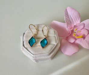 Blue Crystal Earrings