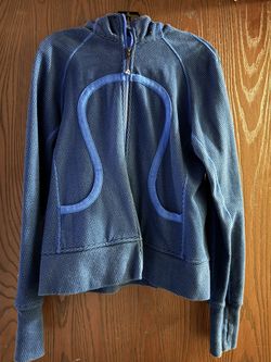 Lululemon Scuba Hoodie *Stretch (Lined Hood) Double Diamond Baroque Blue / Baroque Blue