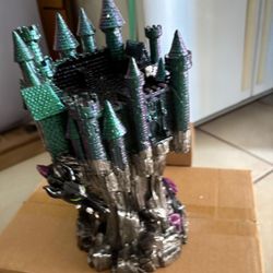 Maleficent Dragon Castle Pedestal 
3 wick candle holder  