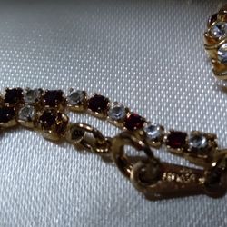 Avon Bracelet Ruby And Cz