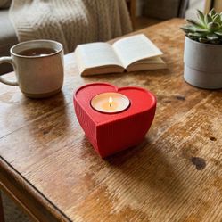Heart Shape Tea Candle Holder For Valentine’s Day