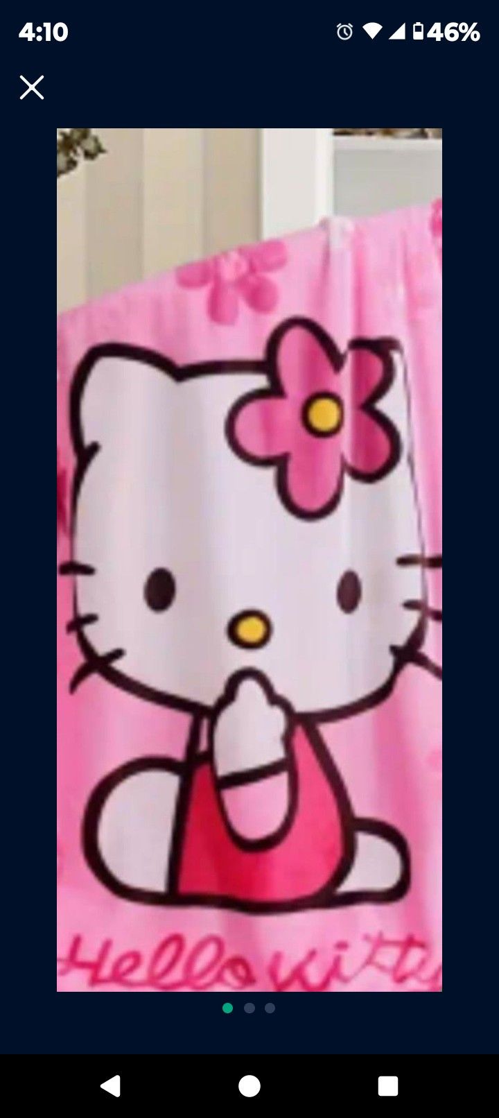 4x7 Hello Kitty Blankets Fleece New Kids Baby New Clean
