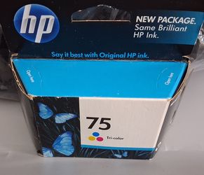 HP 75 Tri-Color Ink Cartridge Expired.