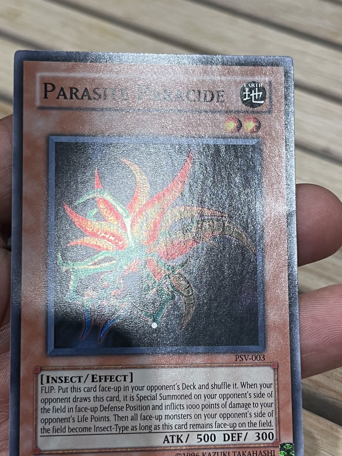 Parasite Paracide, PSV003, Super Rare yugioh nm trading card near mint