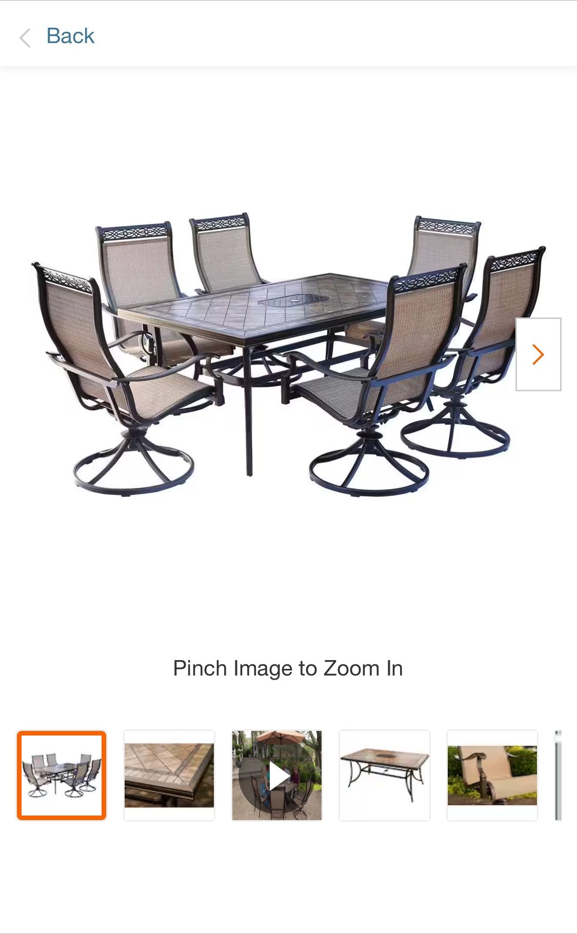 Dining Set with Rectangular Pocelain Tile Brand New
