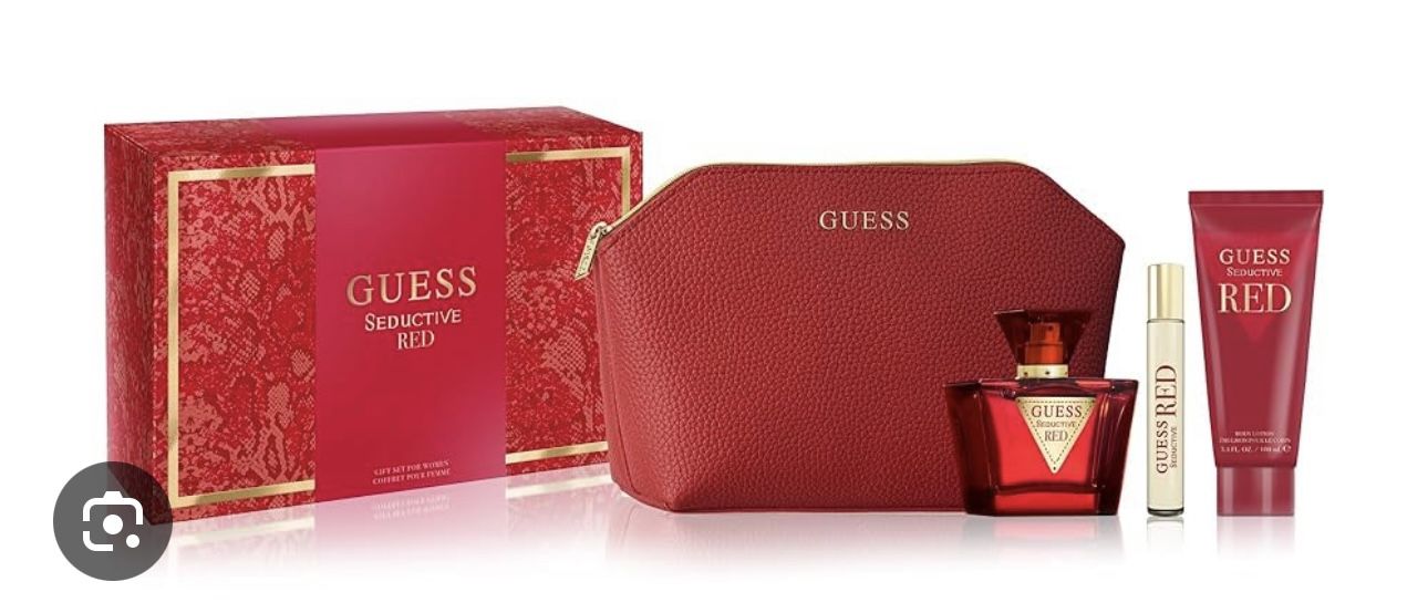 Guess seductive red women gift set
