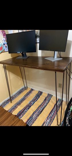 Custom Solid Wood Standing Desk – Handmade – 48" x 22.5"