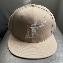 Florida/Miami Marlins Throwback Mitchell & Ness Fitted Hat (NEVER USED) Size 7 1/2
