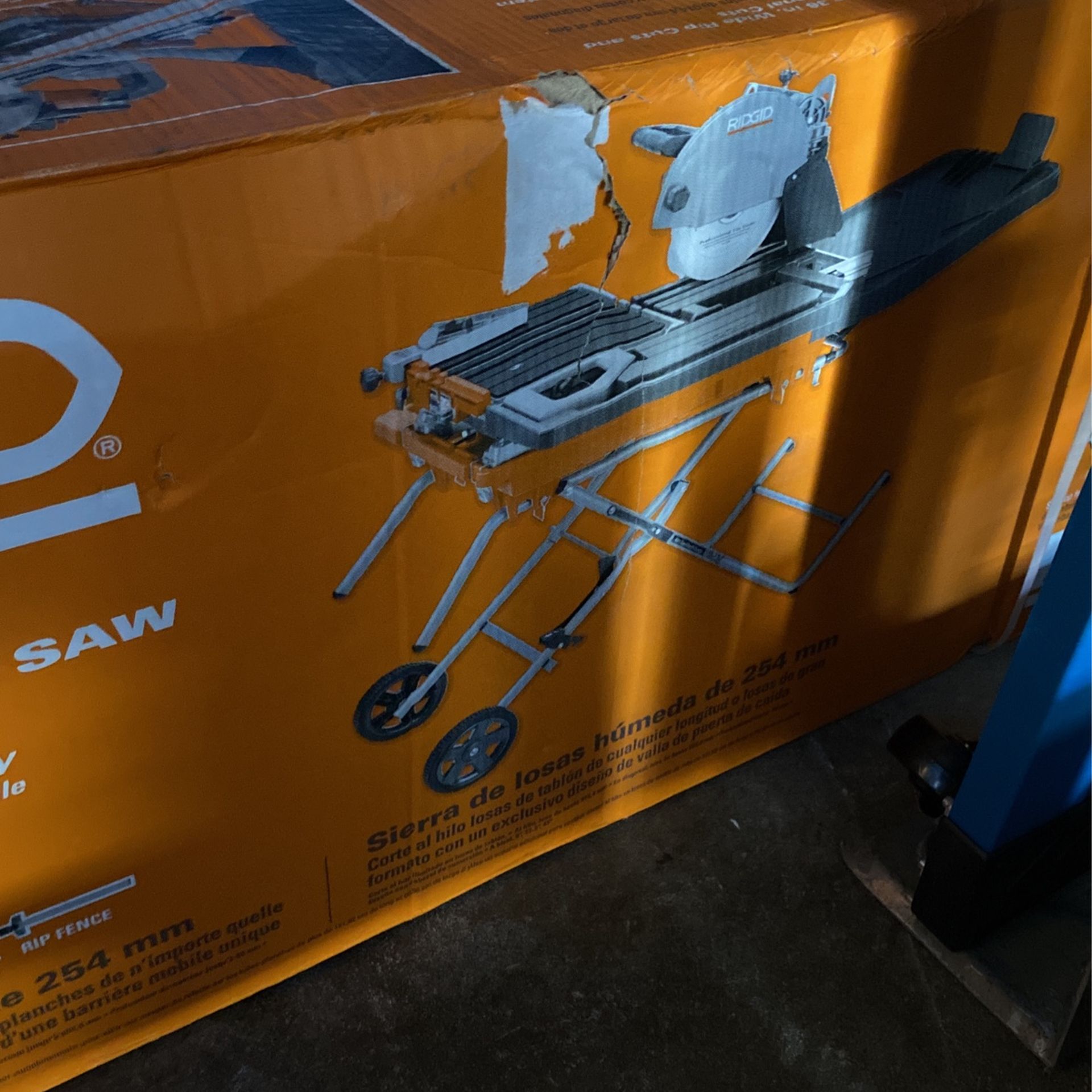Ridgid 10 Inch Wet Saw With Stand