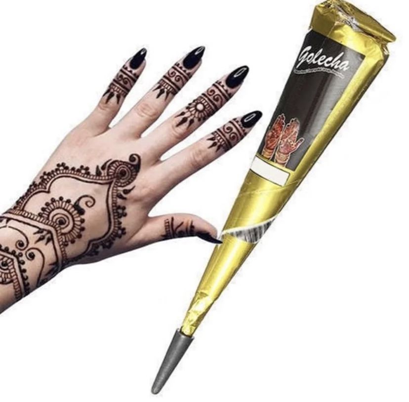 100% Vegan Black Mehndi Henna Paste Cone Temporary Tattoo Ink