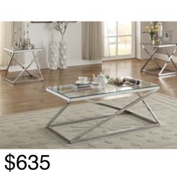 Beautiful Three peice Coffee table set