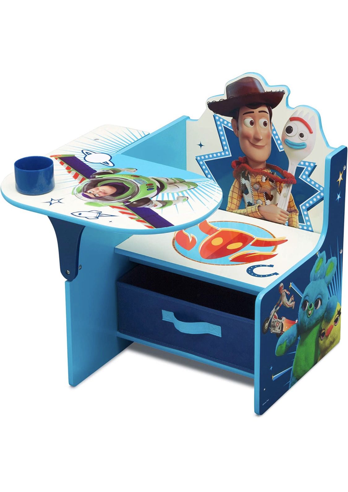 Kids Disney Toy Story Chair Desk With Storage Bin Coloring Art Play Furniture