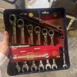 Gearwrench 8 Pc Metric Reversible Wrench Set