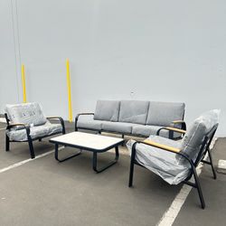 4pc Metal Outdoor Patio Furniture Set 