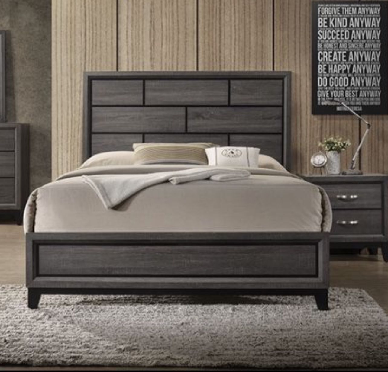 Queen Size Bed $180 King Bed Frame $250 Not Mattress And Spring