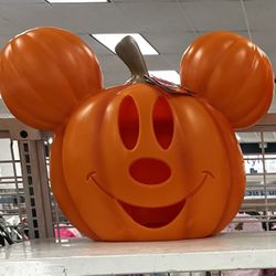 Disney Halloween Jack-o’-lantern Mickey Plastic 