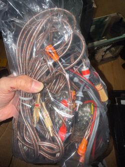 RCA cables 4 channel , 1 channel , elite audio , db drive . Etc