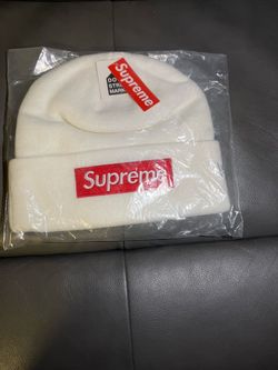 Supreme Box Logo Beanie White