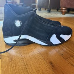 Jordan 14 Black White Size 9.5