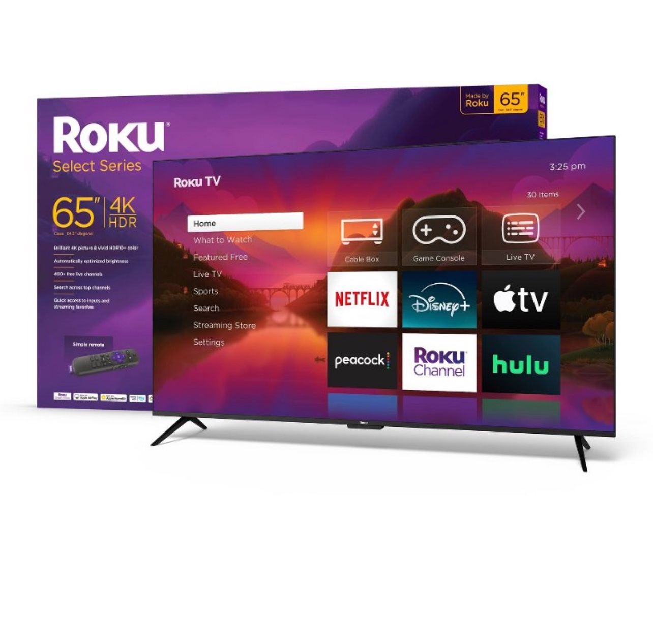 Roku 65" Select Series 4K HDR Smart Roku TV