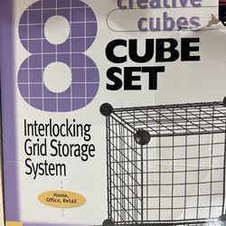 Three Interlocking Modular Shelf Grid Storage System 8/8/6 Cube Sets (multiple colors) - $30