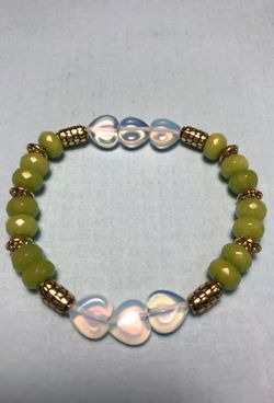 Peridot and opal bracelet