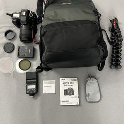 Canon 80D w/ 18-135mm lens