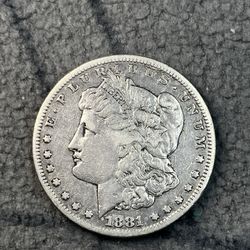 1881 S Morgan silver Dollar