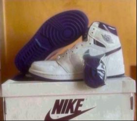 Nike Air Jordan 1 High OG Court Purple Womens Size 9 Brand New