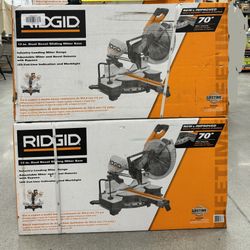 Ridgid 12” Dual Sliding Bevel Miter Saw