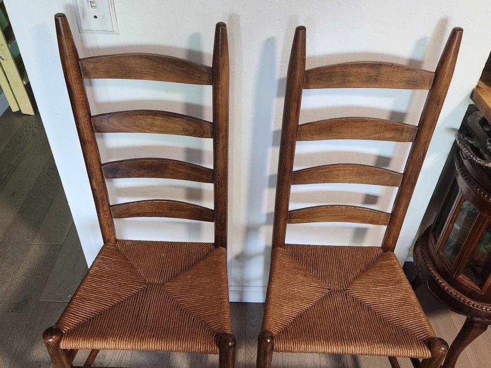 Antique Ladderback Chairs 