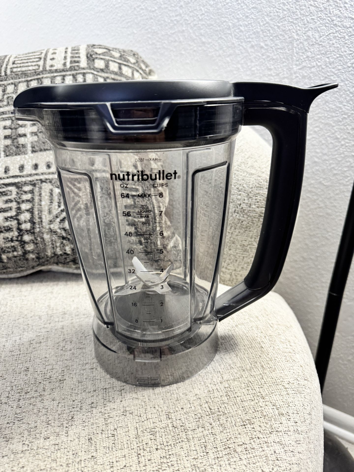 NutriBullet Smart Touch Blender Replacement 64 oz Pitcher ANBFSP64 (No Tamper)