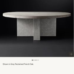 Restoration hardware concrete Dining Table and Chairs 