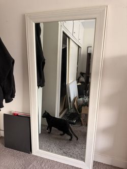 Full Body White Beachy Mirror 