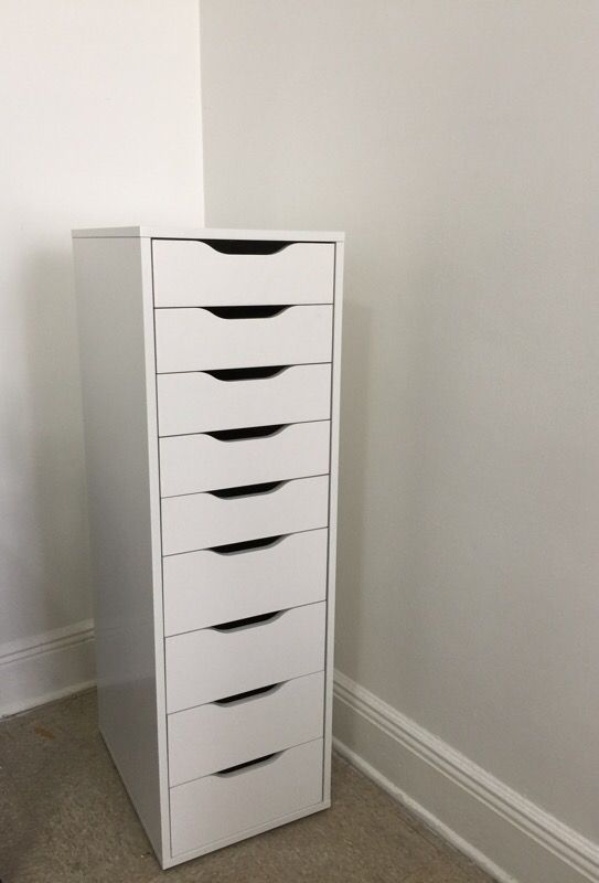 IKEA ALEX, DRAWER UNIT with 9 drawers , white