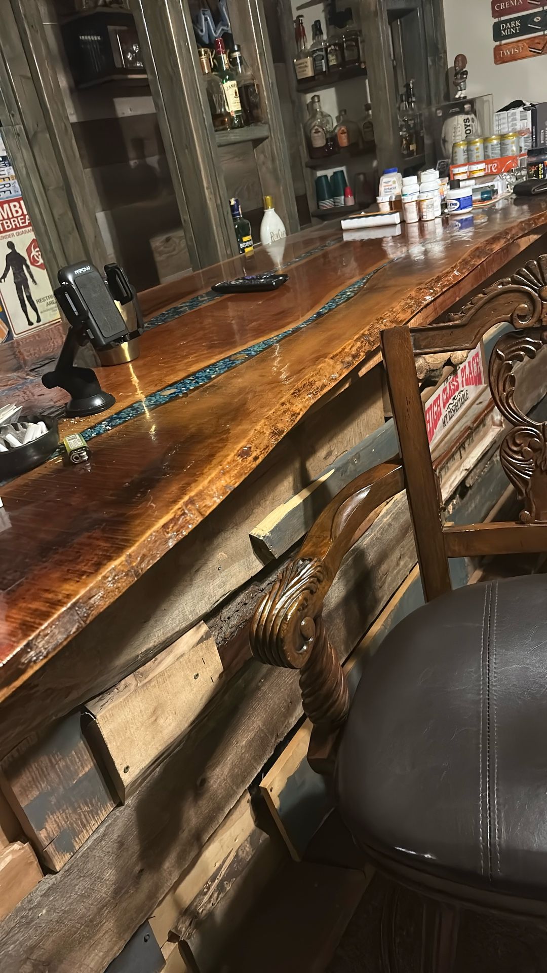 Wood Apoxy Designs Bar Top And Bar
