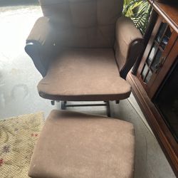 Rocking Chair With Footstool