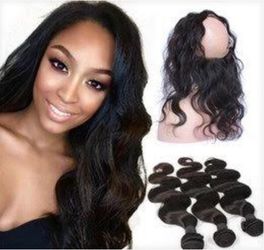 Selling 20", 22" Body Wave bundles with a 16" Body Wave 360 frontal for $170