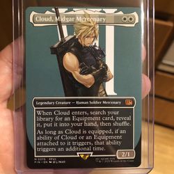 Cloud Midgar Mercenary Final Fantasy Magic The Gathering 