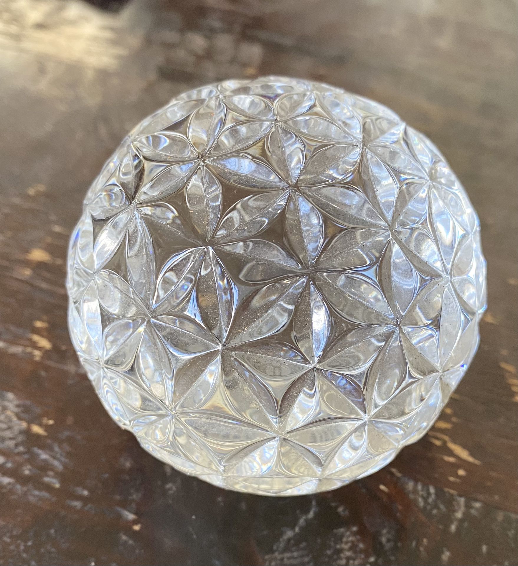 Waterford Crystal Star of Hope Times Square 2000 Solid Ball Paperweight 3" Diameter 