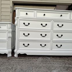 White Dresser and Naitstand