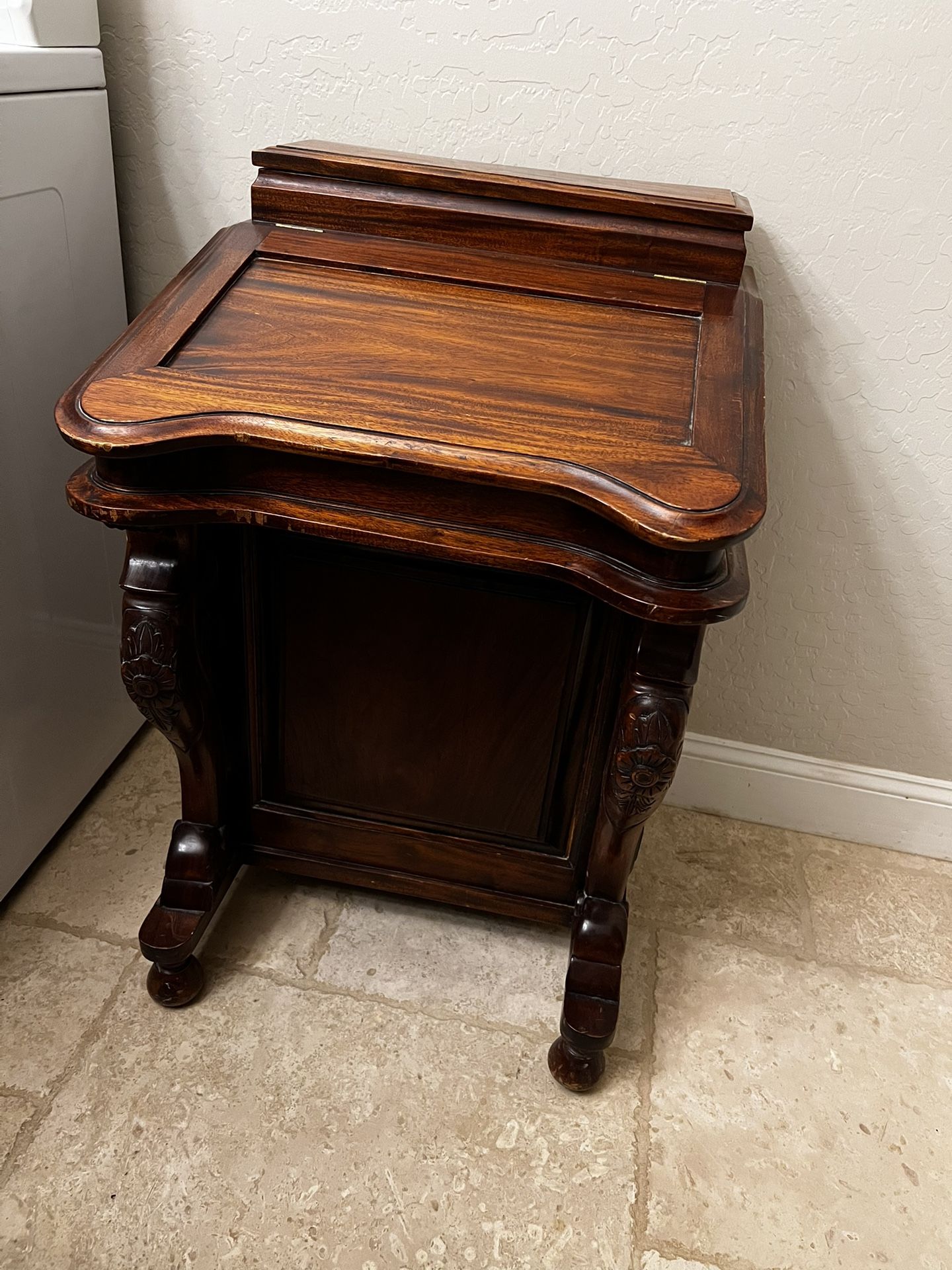 Victorian-Style DAVENPORT Desk – Solid Wood, Vintage Reproduction