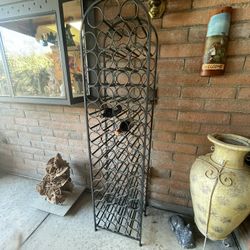 Giant Vintage Metal Wine Rack