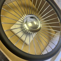 32 spoke wire steering wheel chrome