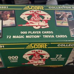 Sealed 1991 & 1992 Score Baseball Complete Collector Sets 900+ Cards Each