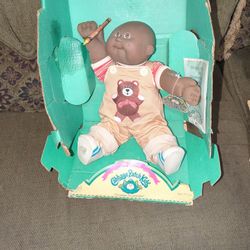 Cabbage Patch Doll Black African American Made By Coleco