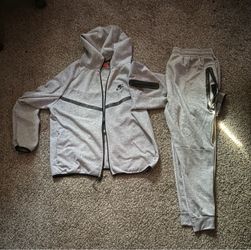 Nike Tech Fleece Tracksuit Set Grey