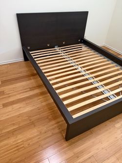 IKEA Malm and Akreham Queen bed frame and mattress